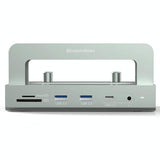 Vertical Laptop Docking Station with 4k / 60hz Type-c Hub - 10-In -1 Without Lan - Top-Down View