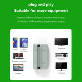 Vertical Laptop Docking Station with 4k / 60hz Type-c Hub - 10-In -1 Without Lan - Rear View