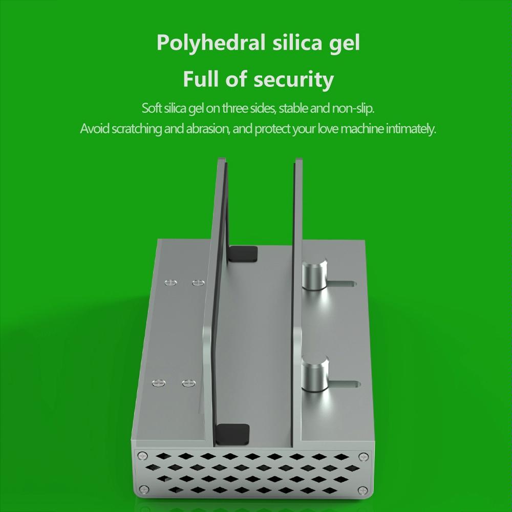 Vertical Laptop Docking Station with 4k / 60hz Type-c Hub - 10-In -1 Without Lan