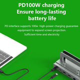 Vertical Laptop Docking Station with 4k / 60hz Type-c Hub - 10-In -1 Without Lan