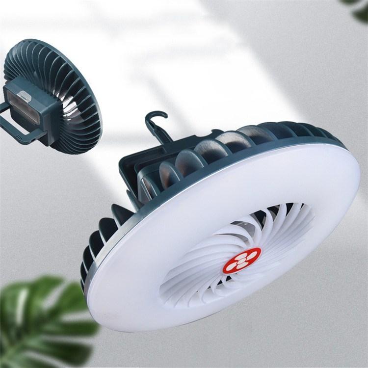Multi-function Rechargeable Fan Light for Camping and Live Broadcast