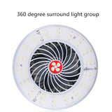 Multi-function Rechargeable Fan Light for Camping and Live Broadcast - Rear View