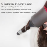 Clockwise Hair Curling Roller for Dyson Hair Dryer - Single - 45-Degree Angle