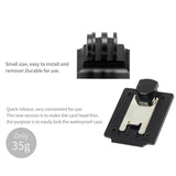 Universal Helmet Mount for Action Cameras - Rear View