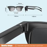 Bluetooth 5.3 Smart Sunglasses with Wireless Headset and Anti-glare Protection - Side View