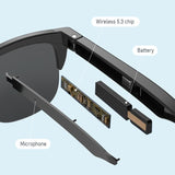 Bluetooth 5.3 Smart Sunglasses with Wireless Headset and Anti-glare Protection - Extra Image