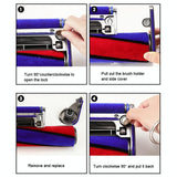 Soft Velvet Suction Head Side Cover for Dyson Vacuum Cleaners - Rear View