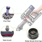 Roller Bar Brush Head for Dyson V6 Dc59 Dc62 Sv03 Vacuum Cleaner - 185Mm - Close-Up Angle