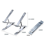 Foldable Aluminum Laptop Stand with Heat Dissipation - Top-Down View
