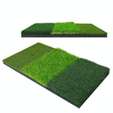 Indoor Golf Practice Pad - 3-in-1 Swing Mat for Hitting and Chipping - 30X60Cm - Side View