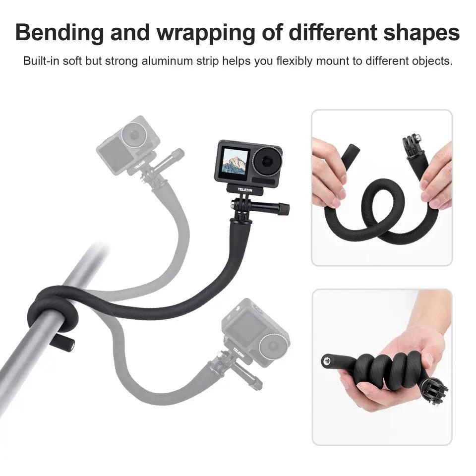 Versatile Octopus Tripod for Action Camera and Phone - Flexible Mount - Only Bracket