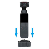 Dji Pocket 2 Camera Expansion Adapter Holder for Fixed Connection - Black - Low Angle