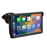 7 Inch Bluetooth 5.0 Carplay Monitor - Portable Compatible With Most Vehicles - Display