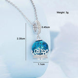 925 Sterling Silver Crystal Ball Bracelet With Zirconia Charm - Top-Down View