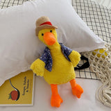 Adorable Cartoon Plush Shoulder Bag Duck White Green - Puppy Yellow