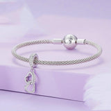 925 Sterling Silver Interlocking Love Heart Pendant - Top-Down View