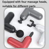 Black Mini Vibrating Fascia Massage Gun - 45-Degree Angle