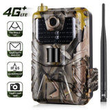 20Mp 2K Wildlife Hunting Trail Camera With Night Vision And 4G Cellular Surveillance - Rear View