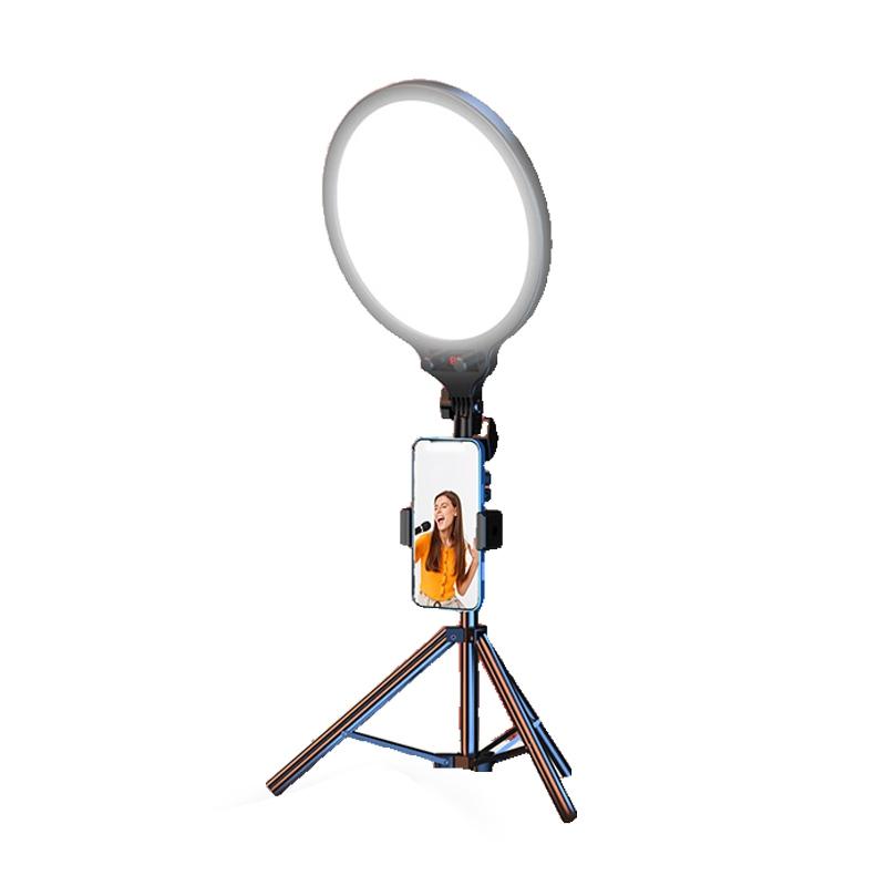 Full-screen Selfie Ring Light Tripod Set for Live Stream - 210cm Height - 55Cm Bracket