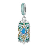 925 Sterling Silver Colorful Moon Tarot Bracelet - Front View