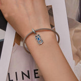 925 Sterling Silver Colorful Moon Tarot Bracelet - Rear View