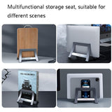 Versatile Tablet and Phone Storage Stand - Low Angle