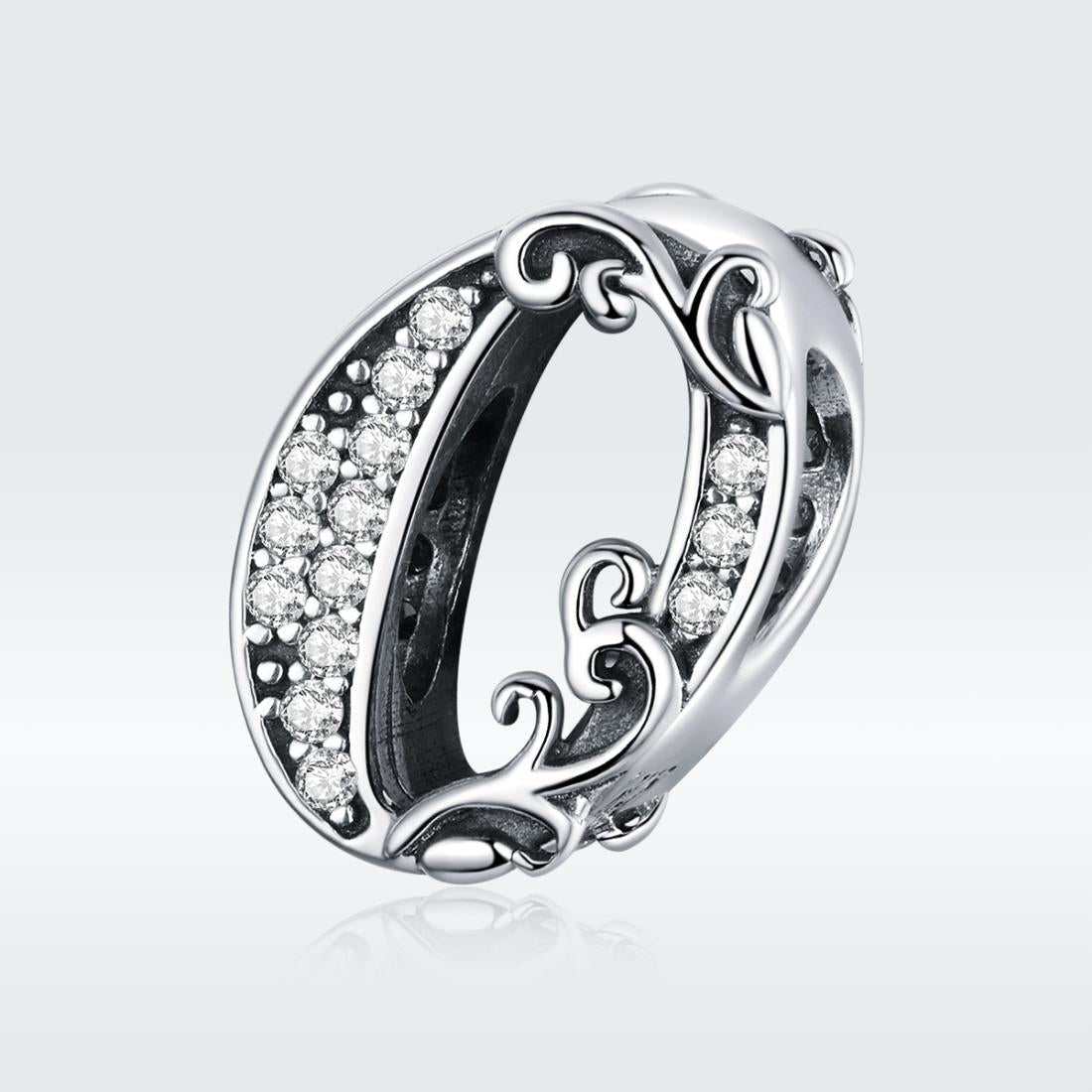 925 Sterling Silver Relief Number Series 0 9 Beads For Diy Bracelets And Necklaces Style - 0