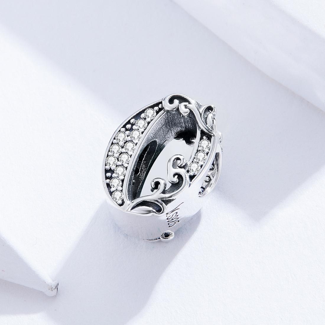 925 Sterling Silver Relief Number Series 0 9 Beads For Diy Bracelets And Necklaces Style - 0