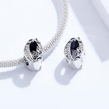 925 Sterling Silver Relief Number Series 0 9 Beads For Diy Bracelets And Necklaces Style - 0 - Rear View