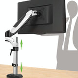 Adjustable Desktop Monitor Stand - Rotating - Low Angle