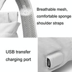 Medium Gray Waterproof Usb Laptop Backpack