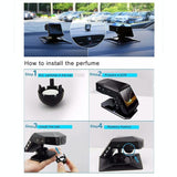 1080P Night Vision Hidden Driving Recorder With Aromatherapy - 2 Inch Hd Single Lens - Low Angle