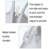 Black Hair Dryer Storage Package with Protective Cover and Hair Roll - 45-Degree Angle