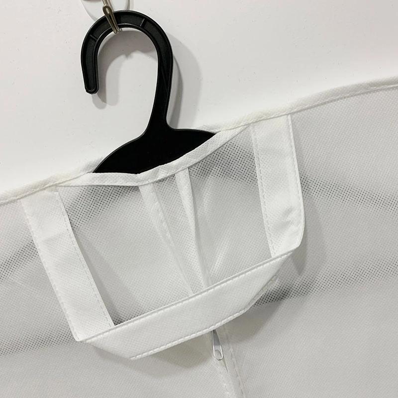 Black Non Woven Coat Suit Dust Bag 60X100Cm - White 60X100Cm