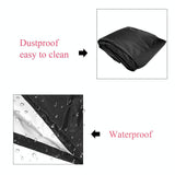 Protective Cover for Lawn Mower - 177x110x110cm - Uv & Leaf Resistant - Rear View