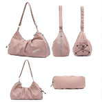 Swim Bag with Shoe Compartment - Beige Dry / Wet Separation - Beige