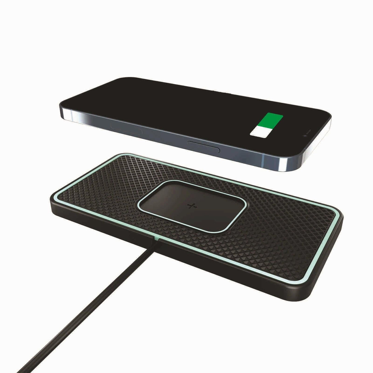 Wireless Car Charger with Anti-slip Pad for Airpods / Iphone - 15w