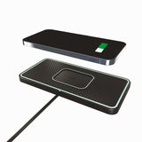 Wireless Car Charger with Anti-slip Pad for Airpods / Iphone - 15w - Side View
