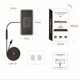 Wireless Car Charger with Anti-slip Pad for Airpods / Iphone - 15w - Top-Down View