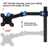 Adjustable Dual Monitor Stand for Desktop - 45-Degree Angle