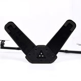 Adjustable Dual Monitor Stand for Desktop - Close-Up Angle