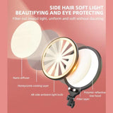 Full-screen 12.6 Selfie Ring Light Tripod Set - 210cm for Live Stream - 55Cm Bracket - 45-Degree Angle