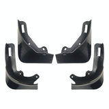 For Tesla Model Y Car Punch-Free Front And Rear Wheel Soft Rubber Fender Guard - Carbon Fiber - Matte Black - Extra Image