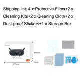 2-pack Explosion Proof Film Glasses Protector for Dji Goggles 2 - Close-Up Angle