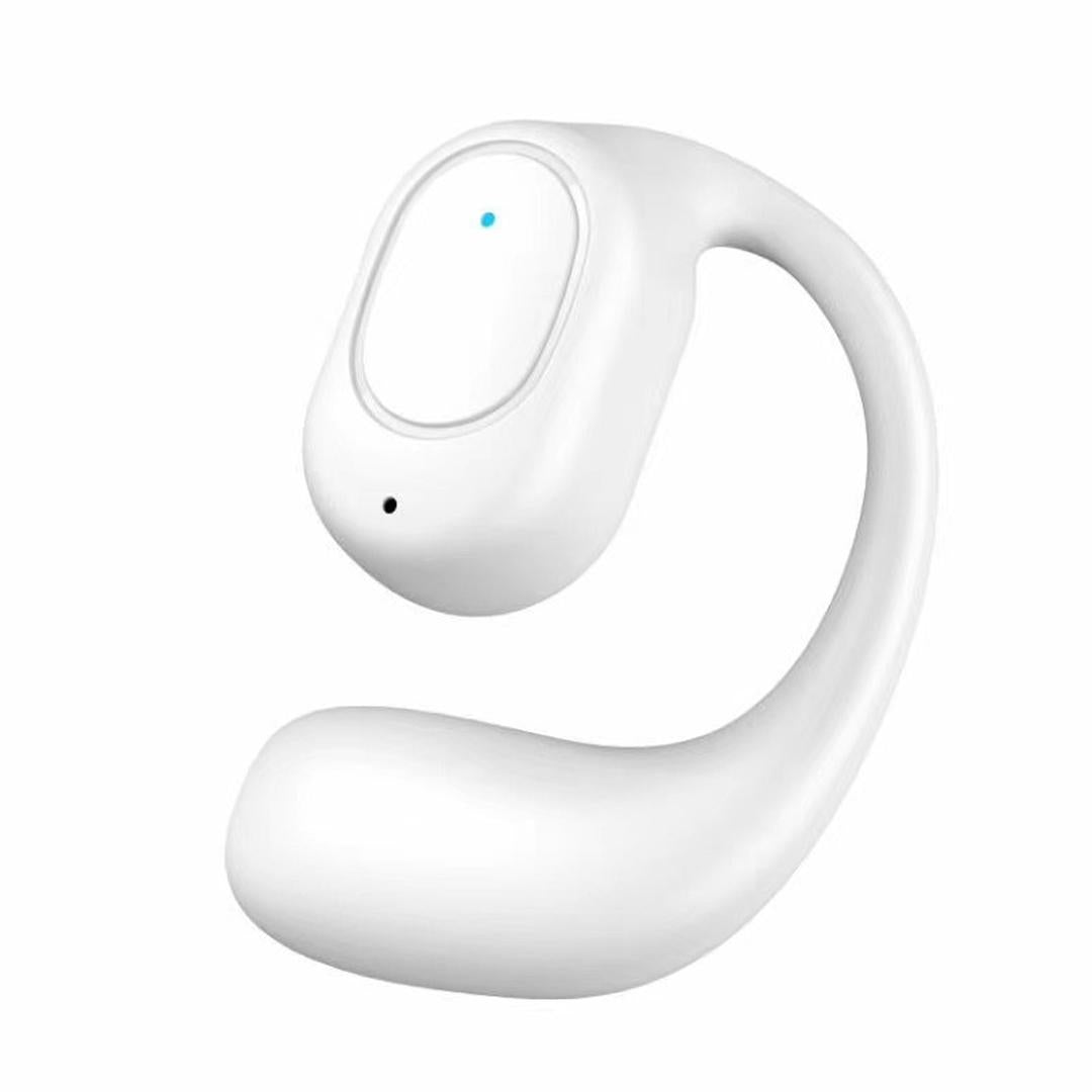 Wireless Bluetooth 5.2 Earphones with Noise Reduction Ear-mounted Design - Black Without Accessories