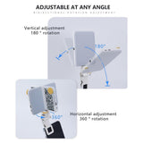 Rechargeable Clip Fill Light - 60 Leds 3 Light Modes Front & Back Clip a Type Blue - A Type Blue