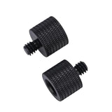 10-Piece Screw Adapter 3 / 8 Female To 1 / 4 Male - Black