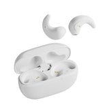 Bluetooth Earphones with Charging Case for Restful Sleep - Black Wihout Silicone Case - Front View