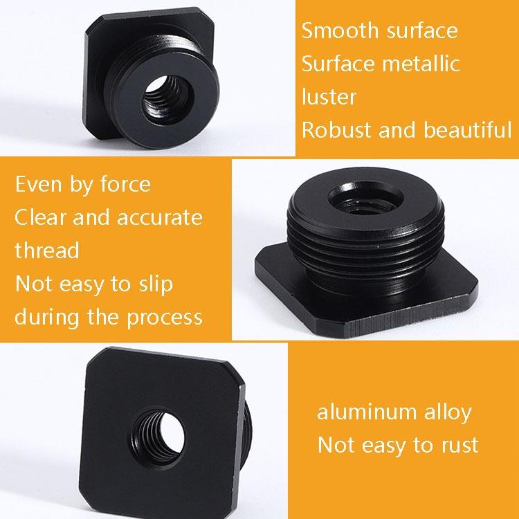 2-Pack Aluminum Hot Shoe Adapter 5 / 8 Male To 1 / 4 Female