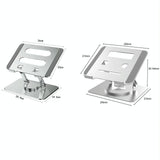 Foldable Rotating Laptop Cooling Stand - Multifunctional - Rear View